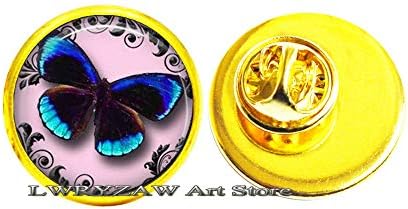 Butterfly Broche Nature Pin Animal Jewelry, jóias delicadas de butterfly Wing Charm Brooch Gift para seu broche mínimo,