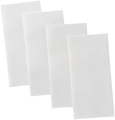 Bloomingoods descartáveis ​​banheiros de papel guardanapos | Toalhas de hóspedes de linho de uso único | Papel de lenga manual semelhante a um pano, branco, 8 x 17