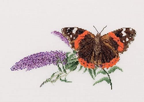 Thea Gouverneur - Kit de ponto cruzado contado - Butterfly -Budlea - Aida - 18 contagem - para adultos - 436a