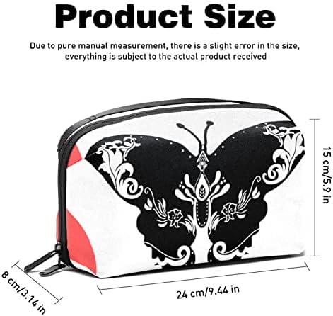 Bolsa de cosméticos para mulheres, adoráveis ​​sacos de maquiagem à prova d'água, viagens de saco de higiene pessoal Butterfly