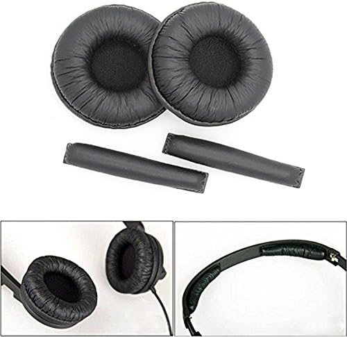 Almofadas de fone de ouvido de couro macio para almofadas de almofada para sennheiser px200 px80 pc36 px100 pmx100 pmx200