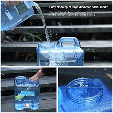 Balde portátil de água ao ar livre, contêiner de água para piquenique de piquenique para piquenique para piqueniques acionando
