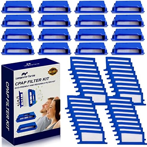 Filtros CPAP de 52pcs compatíveis com a máquina CPAP da estação dos sonhos, o kit de filtro de substituição inclui 16 filtros