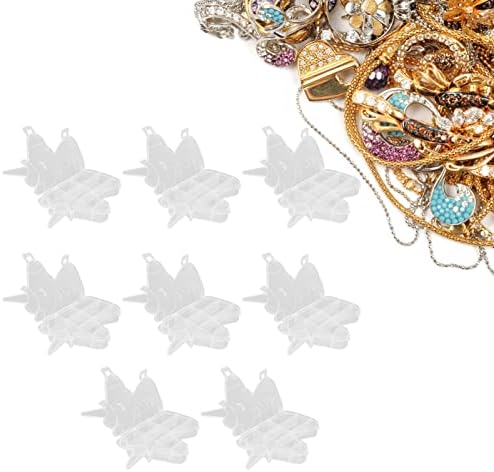 Hilitand 8pcs Caixa de jóias de jóias de coração feminino