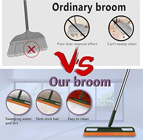 Broom Magic Multifuncional, 4 In1 Magic Broomsweeper, Squeeze Silicone Brassom Sweeping Pet Hair-Squeegee Broom Sweeper Broca, cozinha