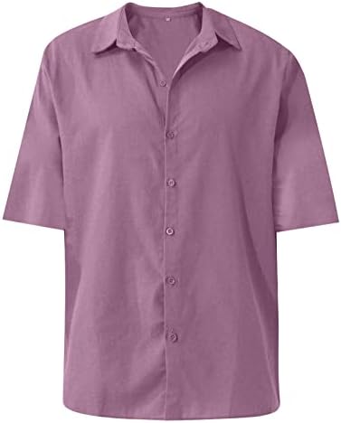 Camisa de colarinho de manga comprida, designer primavera verão masculino casual linho de algodão camisetas de manga comprida camisas soltas