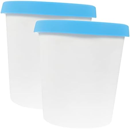 6 S Cups de sobremesa de balde de sorvete com tampas de contêineres de silicone de contêineres reutilizáveis ​​de contêiner
