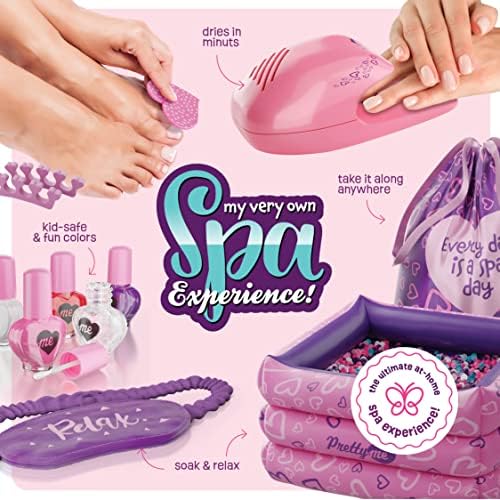 Presente de presente do dia do spa para meninas - Kit de Manicure Pedicure Kit para as idades de 6, 7, 8, 9, 10-12 anos Girl Gifts - UNID ART SALON + MISTÓRIAS SENSORIAS SPA PODE SPA + KIT
