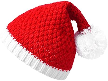 Chapéu de Natal, chapéu de Papai Noel, chapéu de férias para adultos, cartola de boné de conforto unissex