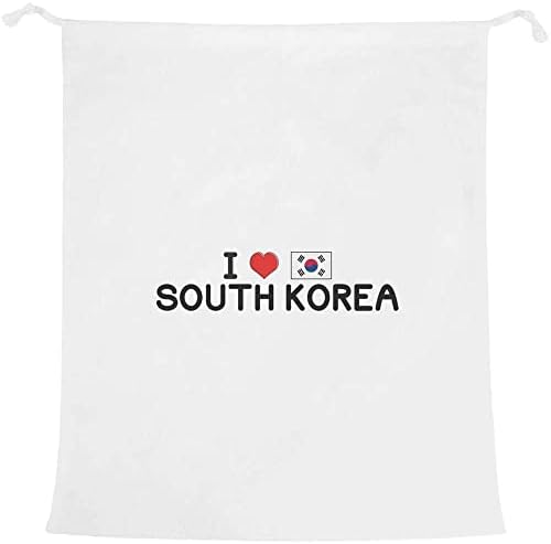 Azeeda 'eu amo a Coréia do Sul' Lavanderia/Bolsa de Lavagem/Armazenamento