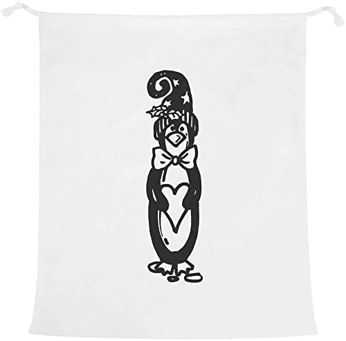Azeeda 'Heart Penguin' Lavanderia/Bolsa de Lavagem/Armazenamento