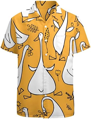 Desenho animado engraçado benso família masculina camisa havaiana de manga curta bolso slim-fit Button Down Top Funny