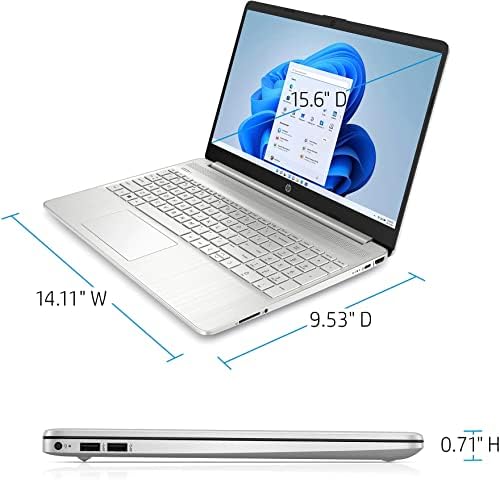 HP 15.6 Laptop Premium de tela sensível ao toque HD | 11ª geração Intel Core i5-1135g7 | Intel Iris Xe Graphics | 8 GB RAM | 512 GB SSD | WIFI | Webcam | Bluetooth | Hdmi | Windows 11 | Silver | Tgcd Bundle |
