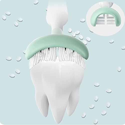 Escova de dentes de dentes elétricos de crianças de dentes, escova de dentes sônica com 3 pincel de cor, cabeça de escova embrulhada