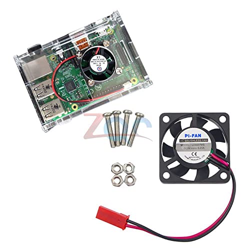 5V 0,2A Filador de resfriador de resfriamento para Raspberry Pi Modelo B+ / Raspberry Pi 2/3 Resfriado sem escova DC CPU Fan com