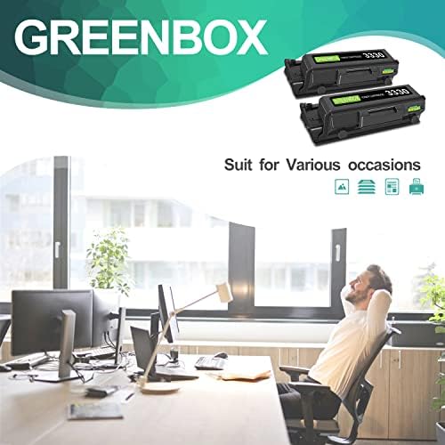 GreenBox Remanufaturado 3330 Substituição de cartucho de toner para Xerox 3330 3335 3345 106R03624 106R03623 Para Phaser