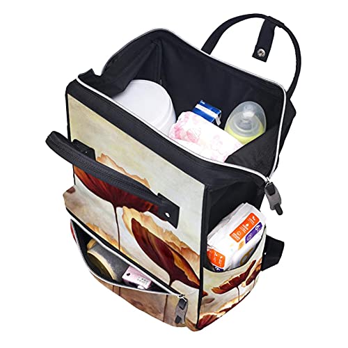 Pospies Bolsas de fraldas vintage Backpack Mummy Backpack de grande capacidade Bolsa de enfermagem Bolsa de viagem para cuidados com o bebê