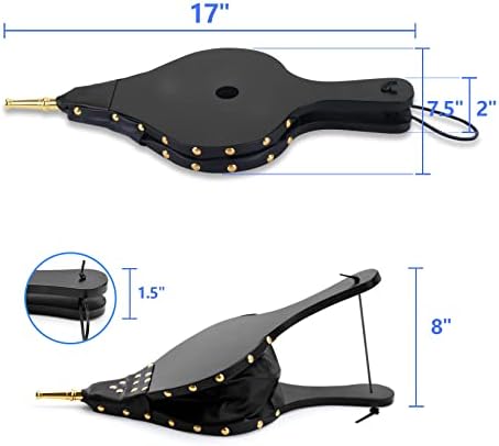 Foedo de 17 x 7,5, fole da lareira para fogueiras de fogueira acampamento, soprador de lareira com alça pendurada, bico de bico