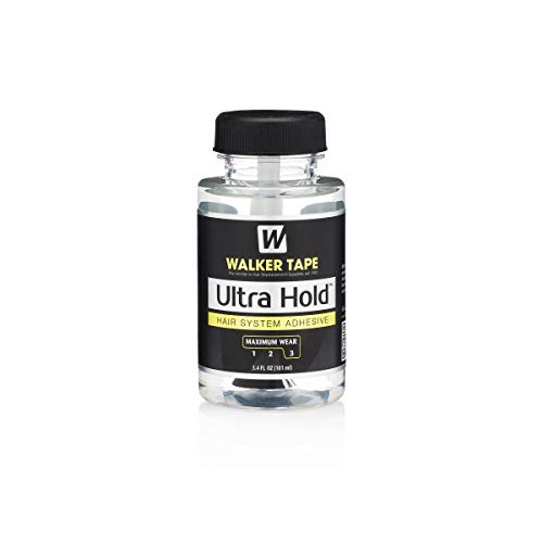 Ultra Hold Adhesive por MFG Walker Tape original, Co. Hold adesivo para perucas de renda e toupees por Walker Tape WKR-UH-3.4 Custom 3.4 fl oz