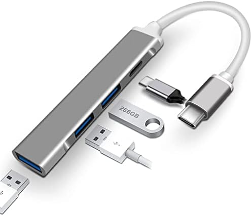 ZLXDP Tipo C USB C Hub 3.0 4 Porta Adaptador multi -divisor OTG para acessórios profissionais de ar USB 3.0 Tipo C Hub