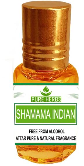 Ervas puras shamama indiano attar livre de álcool para unissex, adequado para ocasiões, festas e usa diário 3ml