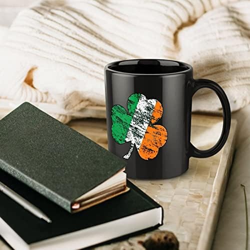 Irlanda Shamrock Imprimir caneca cerâmica Coffee de café Cup de chá engraçado para o escritório Home Mulheres homens