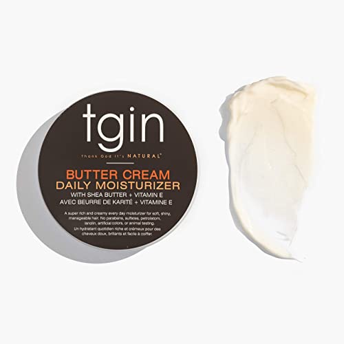 Tgin Butter Cream diariamente dupla hidratante para cabelos naturais - cabelos secos - cabelo encaracolado - Cabelo