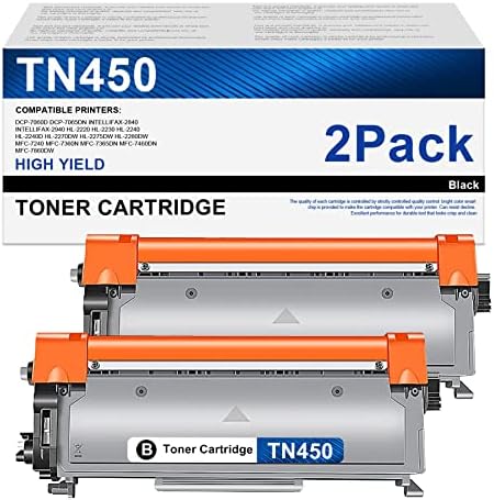 Substituição de cartucho de toner de alto rendimento compatível com MSOTFUN para o irmão TN450 TN-450 TN420 para usar para DCP-7060D HL-2230 HL-2240 HL-2240D MFC-7365DN MFC-7460DN Impressora