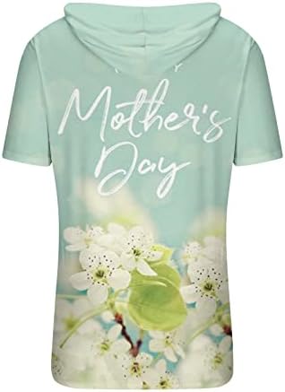 Camisetas com capuz de praia masculino T-shirt de camiseta impressa da mãe com capuz