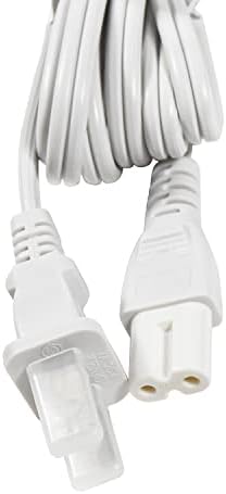 HQRP CA Power Cord compatível com Sonos Connect Streaming System Mains Cable White, UL listado