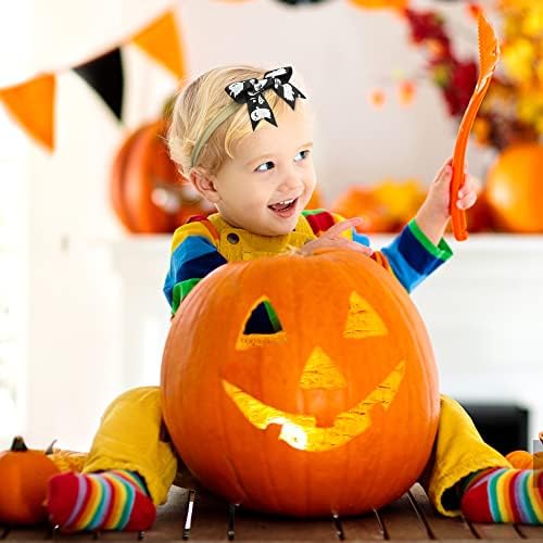 Banda da cabeça do Halloween para Baby Bands Bandas de cabeça Pumpkin Ghost Impresso Hair Bandas Halloween Acessórios de cabelo para bebês