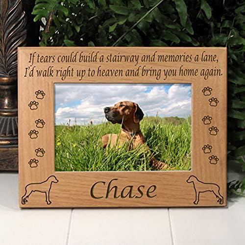 Rodesian Ridgeback Dog Memorial Frame, Idéias de perda de animais, foto de decoração de cães, presente de amante de cães, fotografia