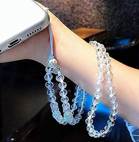 Caixa de telefone brilhante Hficy com protetor de tela de vidro 2pcs e cordão, diamantes de maquiagem de diamantes femininos