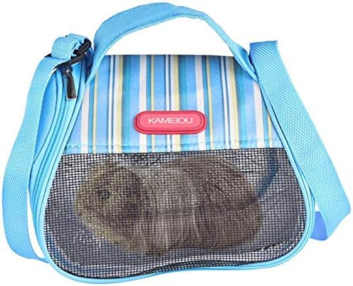 Viajar pequenos animais hamster hedgehog saco de porco de Índia pequeno com alça com alça durável respirável portátil portátil pequeno