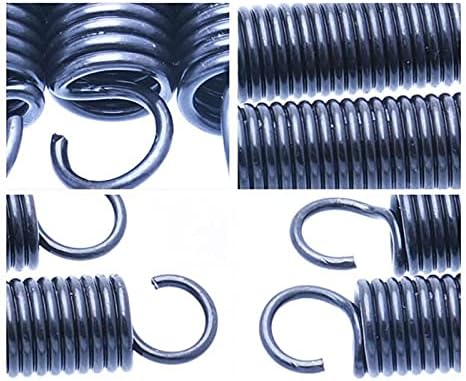 Máquinas de construção industrial tensão mola de 10pcs 0,6 mm Diâmetro de tensão mola de tensão, com mola de expansão em forma de gancho para recuar o diâmetro externo da mola 5/6 / 7mm de comprimento 15-60mm