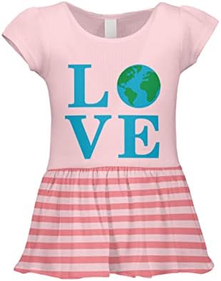 Love Earth - Save o Planeta Infant/Toddler Baby Rib Dress
