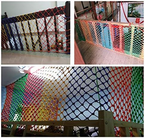 Yuwuxin Multi-Purpose Rope Ret Infantil Rede resistente à infância, rede anti-queda da varanda da escada, rede cênica de cerca, rede de nylon colorida, rede de decoração de interiores, rede de grades
