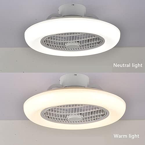 KMYX Simples Creativity Fan teto Lâmpada de lâmpada de teto Circular Luz de teto com ventiladores Restaurante MUTE INVISÍVEL FABRO LED