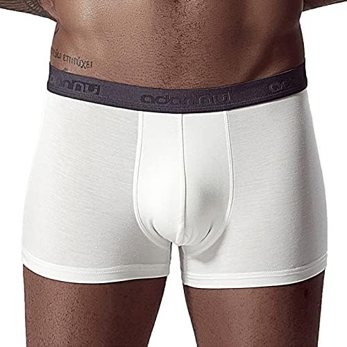 Mens Cotton Cotton Boxers Men Flim Slim Underpant Panties Solid Cor Boxer Mid-Waist Soft Brief Sexy