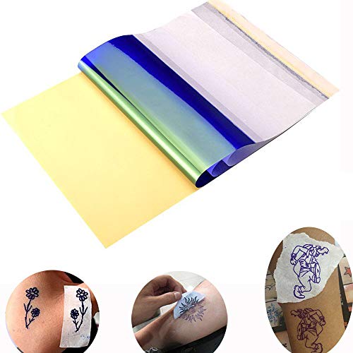 Blank Tattoo Pratique a pele e transferência de papel - Romlon 8pcs Tattoo Skin Practice 8 '' x 6 '