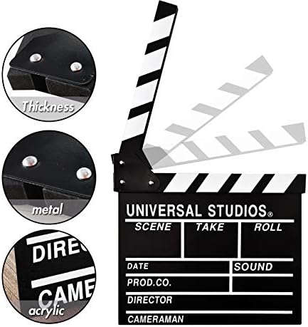Hamnor Professional Movie Film Clap Board Large 12 X11 International Standard Hollywood Filme Rempa