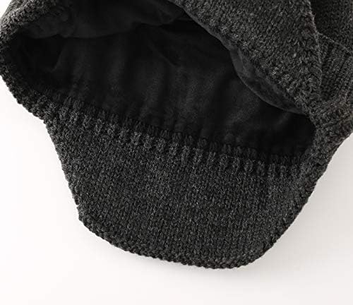 Casa prefira masculino chapéu de inverno tricotar chapéu de tacada de tacadas com chapéu de gorro de orelhas