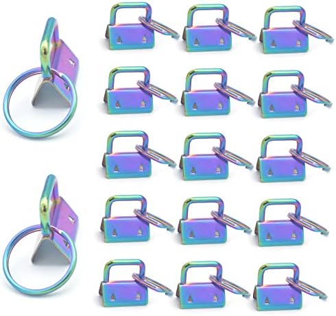 Rainbow Key FOB Conjuntos de hardware com anel-chave- 1 polegada Chain FOB FOB FORNECIMENTO DE FORNECIMENTOS DE HARDWARE