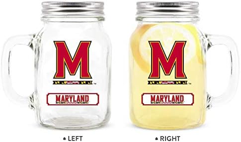 NCAA Maryland Terrapins 20oz Glass Mason Jar