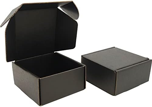 Seniaoai Small 9x6x3 Caixas de remessa rosa para embalagens Conjunto de pequenas empresas de 25 caixas de mala direta de papelão