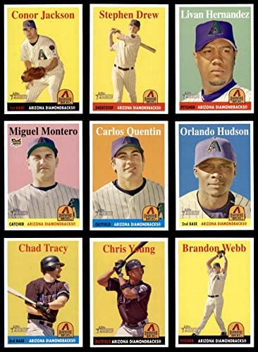 2007 Topps Heritage Arizona Diamondbacks quase completa conjunto Arizona Diamondbacks NM/MT Diamondbacks