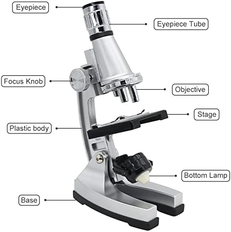 Acessórios para microscópio Microscópio 1200X LED Biological Microscope Lab