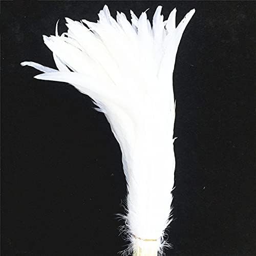 Jeniorr 16-18 polegadas 40-45 cm Gream Green Coque Cail Feathers para artesanato Casamento Festas de festas de Natal