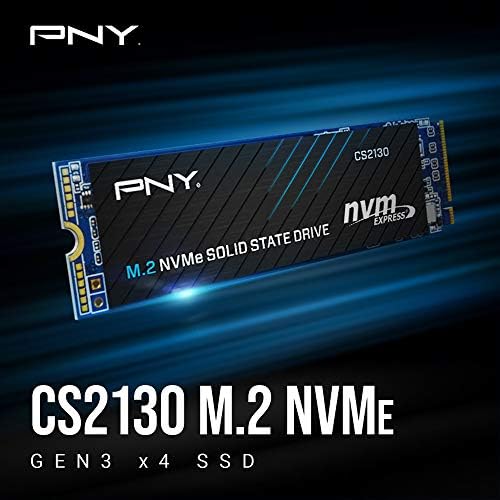 PNY CS2130 500GB M.2 PCIE NVME GEN3 X4 Drive de estado sólido interno, leia até 3.500 MB/S-M280CS2130-500-RB