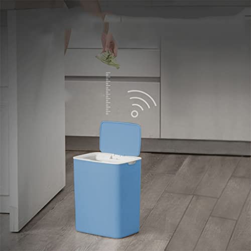 Lixo sawqf lata com sensor de tampa sensor de toque sem toque lixo lixo de cozinha reciclagem e resíduos para cozinha/sala de estar/escritório